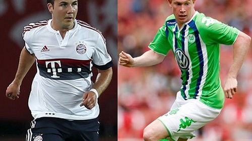 Wolfsburg từ chối đề nghị đổi Goetze lấy De Bruyne của Bayern