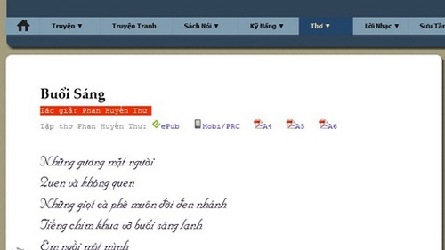 Xuất hiện bài thơ 'Buổi sáng' của Phan Ngọc Thường Đoan ký tên Phan Huyền Thư