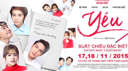 'Yêu' chiếu 2 suất đặc biệt trước khi ra rạp