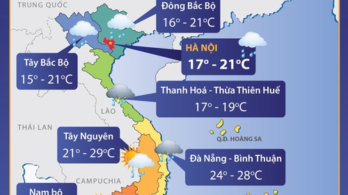 Mùng 1 Tết Dương lịch: Miền Bắc tiếp tục rét đậm
