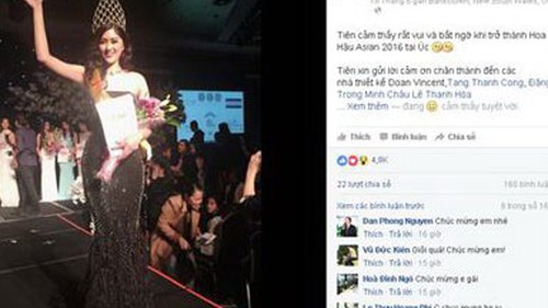 Người mẫu Huỳnh Tiên có thể bị phạt 30 triệu đồng vì 'thi chui' Miss Asia