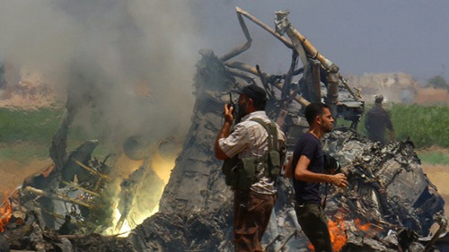 Cướp được thi thể phi công Mi-8 Nga, phiến quân đòi 'đổi mạng tù nhân'