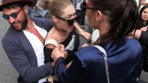 Gigi Hadid bị kẻ từng gây hấn Brad Pitt, Kim Kardashian 'quấy rối' giữa phố
