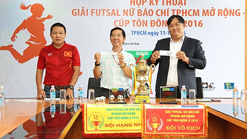 Giải futsal nữ Báo chí TP.HCM mở rộng 2016: Thêm sân chơi cho chị em làng báo