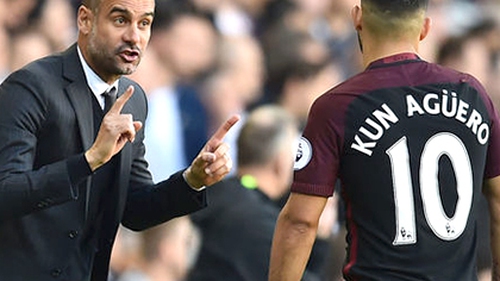 Sergio Aguero đang khiến Guardiola tức giận