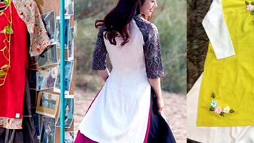 Tranh cãi quanh 'cách tân áo dài': 'Đã mặc áo dài thì hãy nói không với... váy đụp'!