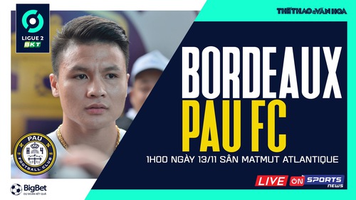 Soi kèo, nhận định Bordeaux vs Pau FC, Ligue 2 vòng 15 (01h00, 13/11)