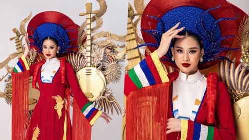 Nguyễn Nga mang trang phục dân tộc ‘Nhã nhạc’ đến Hoa hậu Du lịch Quốc tế 2022 