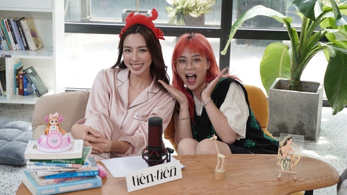 Hoa hậu Thùy Tiên gây tò mò khi xuất hiện bên MisThy