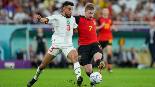 Điểm nhấn Bỉ 0-2 Ma rốc: Ma rốc rộng cửa vào vòng 1/8, Bỉ gây thất vọng tràn trề