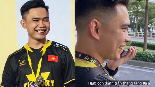 Xúc động khoảnh khắc tuyển thủ V Gaming ngại ngùng: ‘Con giành chiến thắng làm quà sinh nhật tặng ba đó’