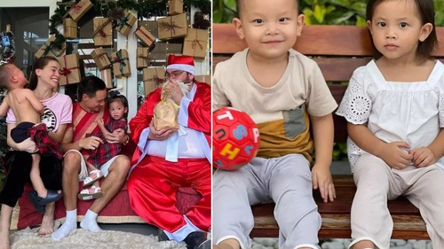 Hồ Ngọc Hà tiết lộ biểu cảm của Leon - Lisa khi gặp ông già Noel