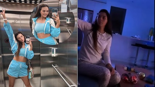 Vợ thủ môn Bùi Tiến Dũng khoe dáng thon sau sinh nhưng  bị chồng "dìm" với video tự đăng