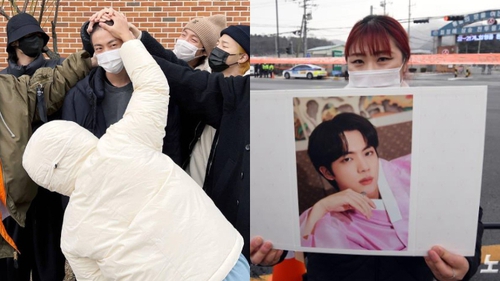 Jin (BTS) chính thức nhập ngũ: BTS có cử chỉ cảm động, người hâm mộ không quản ngại đường xa đi tiễn