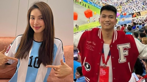 '1001 kiểu' đón chung kết World Cup của sao Việt: Thùy Tiên - Phương Ly 'lên đồ' cổ vũ, Big Daddy chơi lớn ra hẳn sân vận động