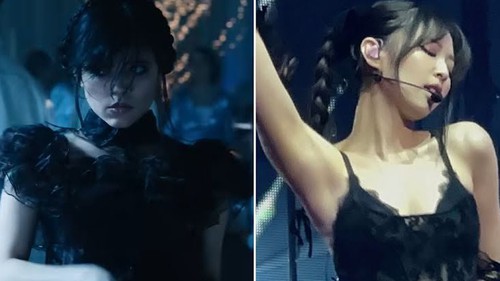 Jennie Blackpink bắt trend 'Wednesday' cực đỉnh
