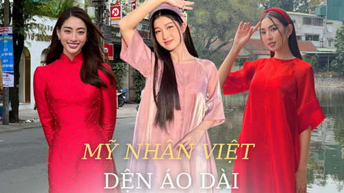 Ngắm sao Việt diện áo dài, chị em có ngay gợi ý tương tự để xúng xính Tết này 