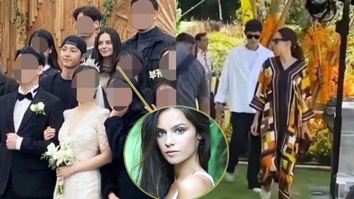 Visual bạn gái người Anh khi được Song Joong Ki đưa đi đám cưới: Lúc xinh át cả cô dâu, lúc lộ body "cò hương" và style khó đỡ