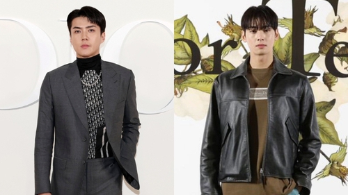 2 nam thần Kpop sang tận Ai Cập dự sự kiện: Sehun (EXO) lộ mặt bóng dầu, Cha Eun Woo mất điểm vì trang phục