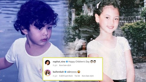 Baifern - Nine cùng khoe ảnh hồi bé: Dàn sao xuýt xoa vì visual đỉnh cao cả đôi, riêng 2 người lại mải trêu nhau gì đây?