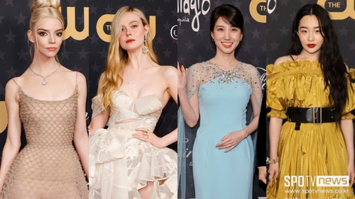 Thảm đỏ Critics Choice 2023: "Tiên tử" Elle Fanning - Anya Taylor tựa búp bê đọ sắc Park Eun Bin, tình màn ảnh Lee Min Ho hoá thảm họa