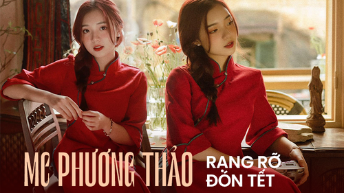 Nữ MC hot nhất Liên Quân Mobile diện áo dài rạng rỡ đón Tết