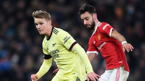 Arsenal vs MU: Sự đối nghịch của Odegaard và Fernandes