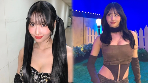 Momo (TWICE) gây sốc với vòng 1 căng tràn, diện đồ ôm sát cực 'cháy' khiến netizen không thể ngồi yên