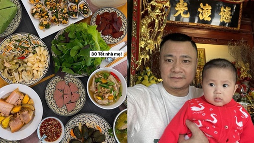 Mâm cơm cúng 30 Tết nhà sao Việt: Vợ Công Lý, Tăng Thanh Hà được khen nức nở vì khéo tay