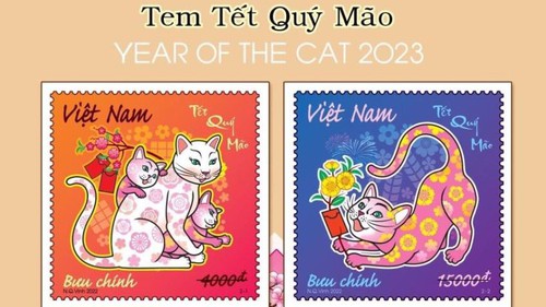 Tết Quý Mão nói chuyện hình tượng mèo trong tem Bưu chính