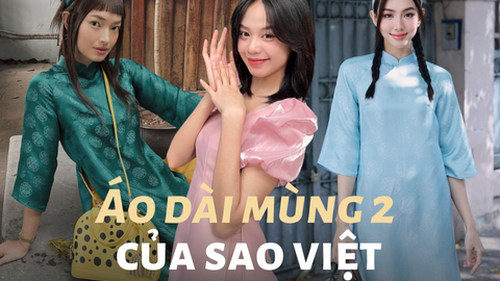 Soi áo dài mùng 2 Tết của mỹ nhân Việt: nhiều nàng chọn thiết kế của local brand 'quen mặt', giá cả đi đôi với chất lượng 