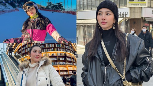 Sao Việt du xuân đầu năm: Hàn Quốc trở thành điểm đến của ba nàng hậu 
