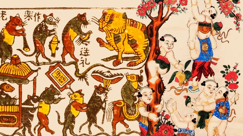 Tục treo tranh dân gian trong dịp Tết Nguyên đán: Gửi gắm ước vọng về một năm mới sung túc