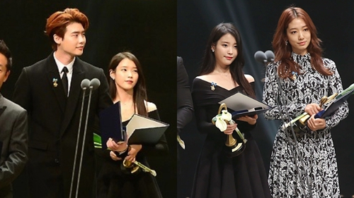 Khung hình định mệnh: IU, Lee Jong Suk và Park Shin Hye hội tụ trên sân khấu, 2 tình địch có màn tương tác bất ngờ