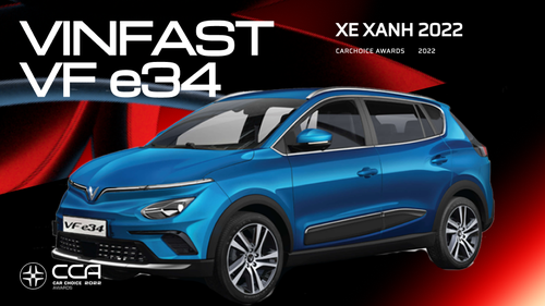 VinFast VF e34 thắng thuyết phục giải Xe xanh 2022