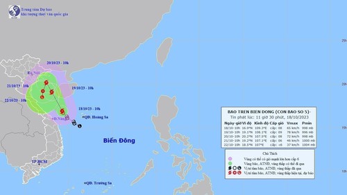Bắc Bộ đón gió mùa Đông Bắc, bão số 5 mạnh cấp 8, giật cấp 10