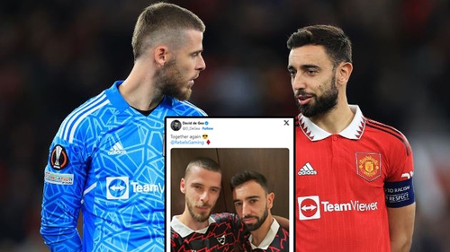 De Gea bất ngờ tuyên bố tái hợp đồng đội cũ Bruno Fernandes