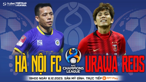 Nhận định bóng đá Hà Nội vs Urawa Reds (19h00 hôm nay), vòng bảng AFC Champions League 