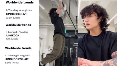 Jungkook BTS lọt Top trending toàn cầu với kiểu tóc lạ mắt