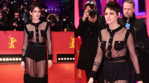 Màn xuất hiện gây sốc của Kristen Stewart tại LHP Berlin: Mặc đầm xuyên thấu giữa thời tiết 2 độ C, lộ tóc bết và điểm khó nói