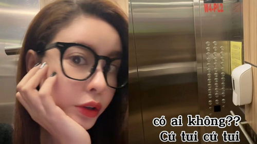 Trương Quỳnh Anh mắc kẹt trong thang máy, phải cầu cứu suốt 20 phút
