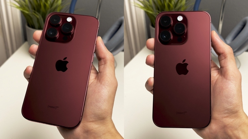 iPhone 15 Pro Max màu đỏ rượu trên tay nhìn quyến rũ và sang chảnh thế này, iFan không mê mới lạ!