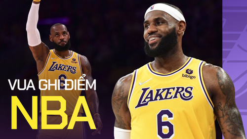 Vượt Kareem Abdul-Jabbar, LeBron James trở thành tay ghi điểm vĩ đại nhất NBA