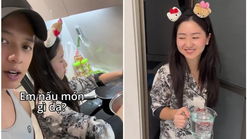 Tiểu thư nấu ăn cho bạn trai "idol TikTok", vô tư làm một hành động được khen tinh tế và quá chiều bồ 