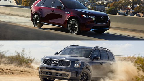 Mazda CX-90 vs Kia Telluride: SUV Nhật 'cận sang' mạnh và đắt đấu hàng hot của Hàn, về nước dễ khiến khách Việt đắn đo lựa chọn