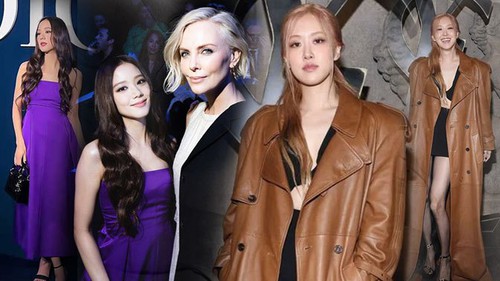 2 'mẩu' BLACKPINK đại náo Paris Fashion Week: Jisoo bị dìm nhưng vẫn suýt át cả Charlize Theron, Rosé che chắn vì sợ hớ hênh?