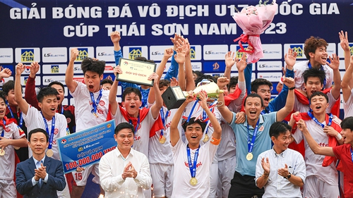 U17 Viettel vô địch VCK U17 QG 2023 với thành tích toàn thắng