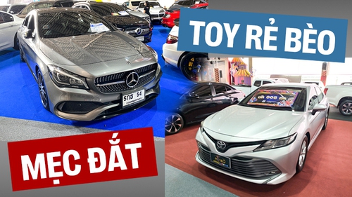 Tôi đi chợ ô tô cũ ở Thái: Camry đời mới siêu rẻ 660 triệu, BMW, Mercedes giữ giá, đắt hơn ở Việt Nam