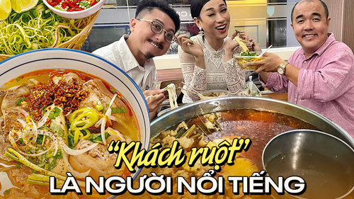 3 tiệm bún bò là chỗ “ruột” của nhiều người nổi tiếng, có nơi còn sửa lại tên quán để đặt theo tên vợ Trấn Thành vì lý do đặc biệt