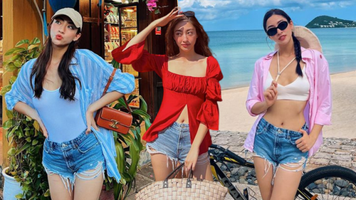 Để Lương Thùy Linh mách bạn 5 chiêu phối đồ chuẩn sành điệu với quần short jeans cho mùa hè 